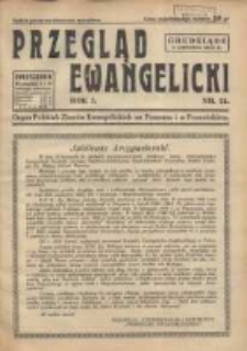 Przegląd Ewangelicki: organ Polskich Zborów Ewangelickich na Pomorzu i w Poznańskiem 1934.12.01 R.1 Nr21