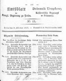 Amtsblatt der K&ouml;niglichen Regierung zu Posen 1827.10.30 Nr44