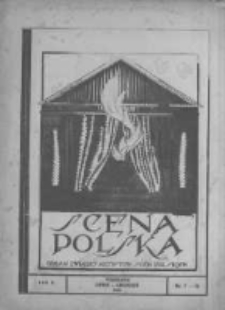 Scena Polska: organ Związku Artystów Scen Polskich. 1923 R.5 nr7-12