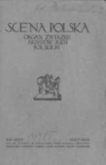 Scena Polska: organ Związku Artystów Scen Polskich. 1924 R.6 z.2