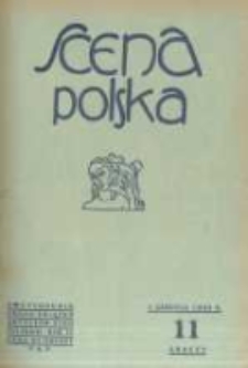 Scena Polska: organ Związku Artystów Scen Polskich. 1929 R.9 z.11