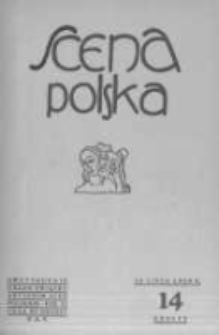 Scena Polska: organ Związku Artystów Scen Polskich. 1929 R.9 z.14