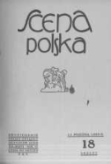Scena Polska: organ Związku Artystów Scen Polskich. 1929 R.9 z.18