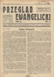 Przegląd Ewangelicki: organ Polskich Zborów Ewangelickich na Pomorzu i w Poznańskiem 1935.06.01 R.2 Nr11