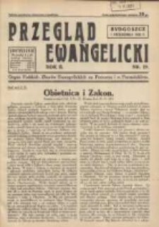 Przegląd Ewangelicki: organ Polskich Zborów Ewangelickich na Pomorzu i w Poznańskiem 1935.10.01 R.2 Nr19