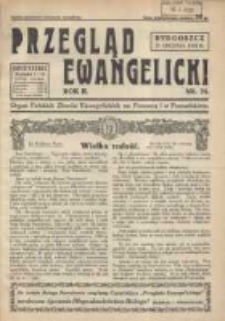 Przegląd Ewangelicki: organ Polskich Zborów Ewangelickich na Pomorzu i w Poznańskiem 1935.12.21 R.2 Nr24