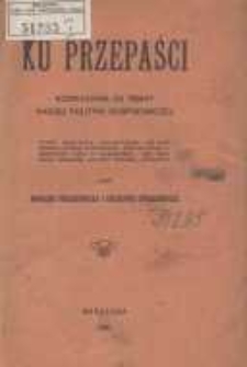 Ku przepaści: rozważania na temat naszej polityki gospodarczej