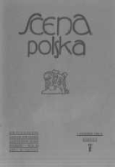 Scena Polska: organ Związku Artystów Scen Polskich. 1931 R.11 z.7