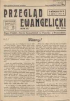 Przegląd Ewangelicki: organ Polskich Zborów Ewangelickich na Pomorzu i w Poznańskiem 1936.07.01 R.3 Nr13/14