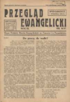 Przegląd Ewangelicki: organ Polskich Zborów Ewangelickich na Pomorzu i w Poznańskiem 1936.09.01 R.3 Nr16/17