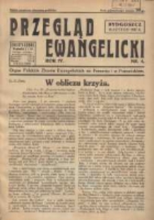 Przegląd Ewangelicki: organ Polskich Zborów Ewangelickich na Pomorzu i w Poznańskiem 1937.02.16 R.4 Nr4