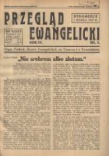 Przegląd Ewangelicki: organ Polskich Zborów Ewangelickich na Pomorzu i w Poznańskiem 1937.03.01 R.4 Nr5