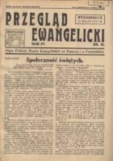 Przegląd Ewangelicki: organ Polskich Zborów Ewangelickich na Pomorzu i w Poznańskiem 1937.05.16 R.4 Nr10