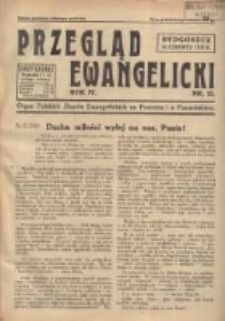 Przegląd Ewangelicki: organ Polskich Zborów Ewangelickich na Pomorzu i w Poznańskiem 1937.06.16 R.4 Nr12