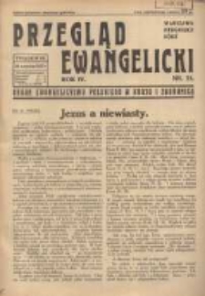 Przegląd Ewangelicki: organ ewangelizmu polskiego w kraju i zagranicą 1937.09.26 R.4 Nr25