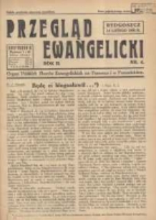 Przegląd Ewangelicki: organ Polskich Zborów Ewangelickich na Pomorzu i w Poznańskiem 1935.02.16 R.2 Nr4