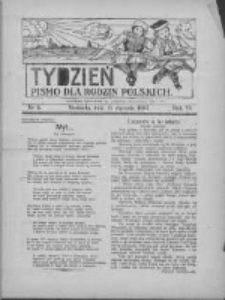 Tydzień: pismo dla rodzin polskich: dodatek niedzielny do "Gazety Szamotulskiej" 1931.01.11 R.6 Nr2