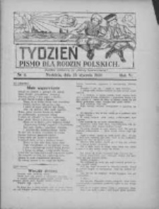 Tydzień: pismo dla rodzin polskich: dodatek niedzielny do "Gazety Szamotulskiej" 1931.01.25 R.6 Nr4