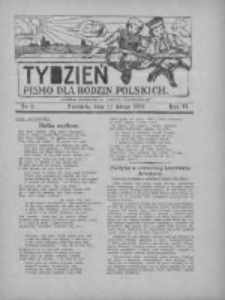 Tydzień: pismo dla rodzin polskich: dodatek niedzielny do "Gazety Szamotulskiej" 1931.02.22 R.6 Nr8