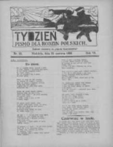 Tydzień: pismo dla rodzin polskich: dodatek niedzielny do "Gazety Szamotulskiej" 1931.06.21 R.6 Nr25