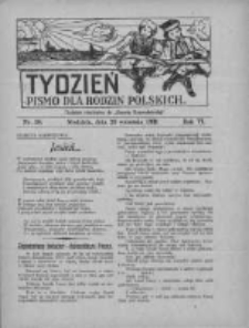 Tydzień: pismo dla rodzin polskich: dodatek niedzielny do "Gazety Szamotulskiej" 1931.09.20 R.6 Nr38