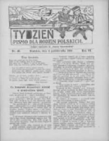 Tydzień: pismo dla rodzin polskich: dodatek niedzielny do "Gazety Szamotulskiej" 1931.10.04 R.6 Nr40