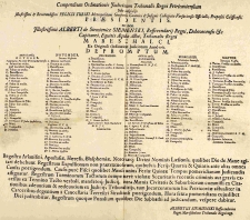 Compendium Ordinationis Judiciorum Tribunalis Regni Petricoviensium Illustrissimi et Reverendissimi Felicis Turski Metropolitani Gnesnensis Canonici et Insignis Collegiatae Varsaviensis Officialis, Praepositi Calissiensis praesidentis nec non Illustrissimi Alberti de Siemienice Siemenski, Refferendarij Regni, Debovecensis etc. Capitanei, Equitis Aquilae Albae, Tribunalis Regni Mareschalci. Ex Originali Ordinatione Judiciorum Anno 1762. depromptum
