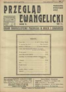 Przegląd Ewangelicki: organ ewangelizmu polskiego w kraju i zagranicą 1938.08.14 R.5 Nr33