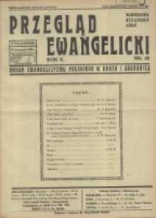 Przegląd Ewangelicki: organ ewangelizmu polskiego w kraju i zagranicą 1938.11.27 R.5 Nr48