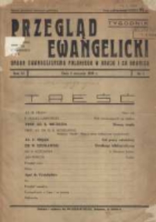 Przegląd Ewangelicki: organ ewangelizmu polskiego w kraju i zagranicą 1939.01.01 R.6 Nr1