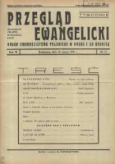 Przegląd Ewangelicki: organ ewangelizmu polskiego w kraju i zagranicą 1939.03.12 R.6 Nr11