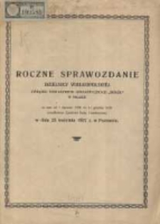 Roczne Sprawozdanie Dzielnicy Wielkopolskiej Związku Towarzystw Gimnastycznych "Sokół" w Polsce za czas od 1 stycznia 1936 do 31 grudnia 1936 przedłożone Zjazdowi Rady Dzielnicowej w dniu 25 kwietnia 1937 w Poznaniu