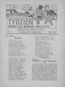 Tydzień: pismo dla rodzin polskich: dodatek niedzielny do "Gazety Szamotulskiej" 1932.02.07 R.7 Nr5