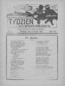 Tydzień: pismo dla rodzin polskich: dodatek niedzielny do "Gazety Szamotulskiej" 1932.02.28 R.7 Nr8