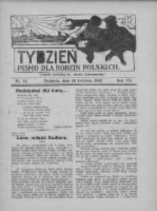 Tydzień: pismo dla rodzin polskich: dodatek niedzielny do "Gazety Szamotulskiej" 1932.04.10 R.7 Nr14