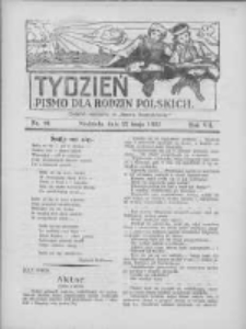 Tydzień: pismo dla rodzin polskich: dodatek niedzielny do "Gazety Szamotulskiej" 1932.05.22 R.7 Nr20