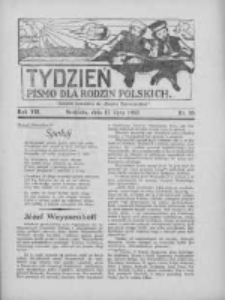 Tydzień: pismo dla rodzin polskich: dodatek niedzielny do "Gazety Szamotulskiej" 1932.07.17 R.7 Nr28