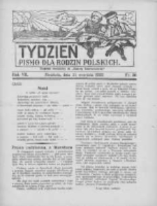Tydzień: pismo dla rodzin polskich: dodatek niedzielny do "Gazety Szamotulskiej" 1932.09.11 R.7 Nr36