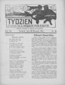Tydzień: pismo dla rodzin polskich: dodatek niedzielny do "Gazety Szamotulskiej" 1932.11.20 R.7 Nr46