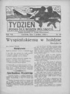 Tydzień: pismo dla rodzin polskich: dodatek niedzielny do "Gazety Szamotulskiej" 1932.12.04 R.7 Nr48