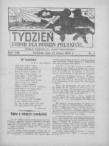 Tydzień: pismo dla rodzin polskich: dodatek niedzielny do "Gazety Szamotulskiej" 1933.02.12 R.8 Nr6