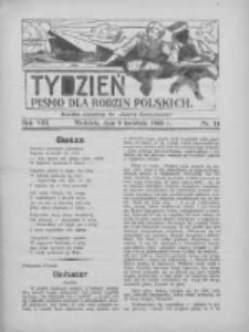 Tydzień: pismo dla rodzin polskich: dodatek niedzielny do "Gazety Szamotulskiej" 1933.04.09 R.8 Nr14