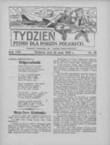 Tydzień: pismo dla rodzin polskich: dodatek niedzielny do "Gazety Szamotulskiej" 1933.05.21 R.8 Nr20