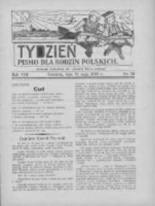 Tydzień: pismo dla rodzin polskich: dodatek niedzielny do "Gazety Szamotulskiej" 1933.05.28 R.8 Nr21