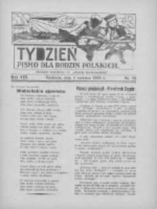 Tydzień: pismo dla rodzin polskich: dodatek niedzielny do "Gazety Szamotulskiej" 1933.06.04 R.8 Nr22