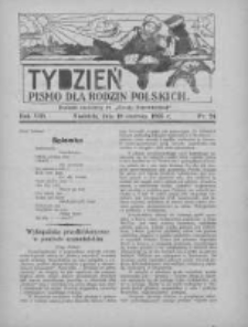 Tydzień: pismo dla rodzin polskich: dodatek niedzielny do "Gazety Szamotulskiej" 1933.06.18 R.8 Nr24