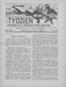 Tydzień: pismo dla rodzin polskich: dodatek niedzielny do "Gazety Szamotulskiej" 1933.07.16 R.8 Nr28