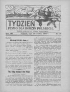 Tydzień: pismo dla rodzin polskich: dodatek niedzielny do "Gazety Szamotulskiej" 1933.09.24 R.8 Nr38