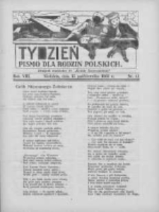 Tydzień: pismo dla rodzin polskich: dodatek niedzielny do "Gazety Szamotulskiej" 1933.10.15 R.8 Nr41