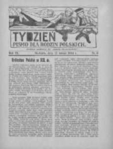 Tydzień: pismo dla rodzin polskich: dodatek niedzielny do "Gazety Szamotulskiej" 1934.02.11 R.9 Nr6